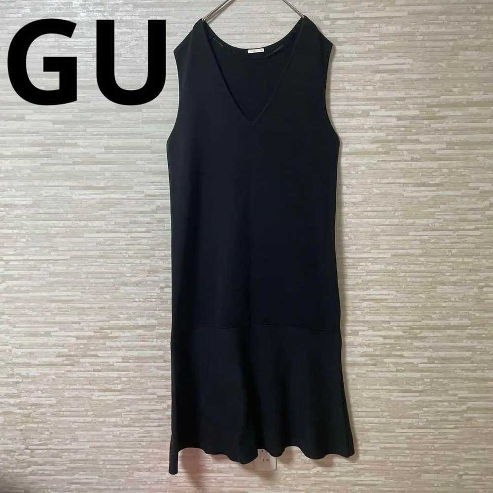 GU Mermaid knit jumper dress Black - image 1