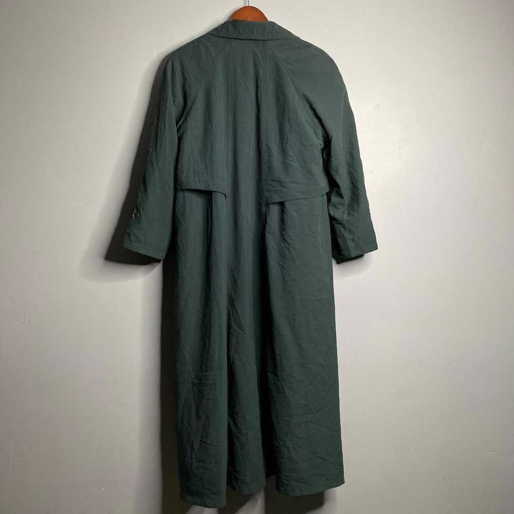 Jones New York 90s Vintage Dark Green Trench Coat - image 2