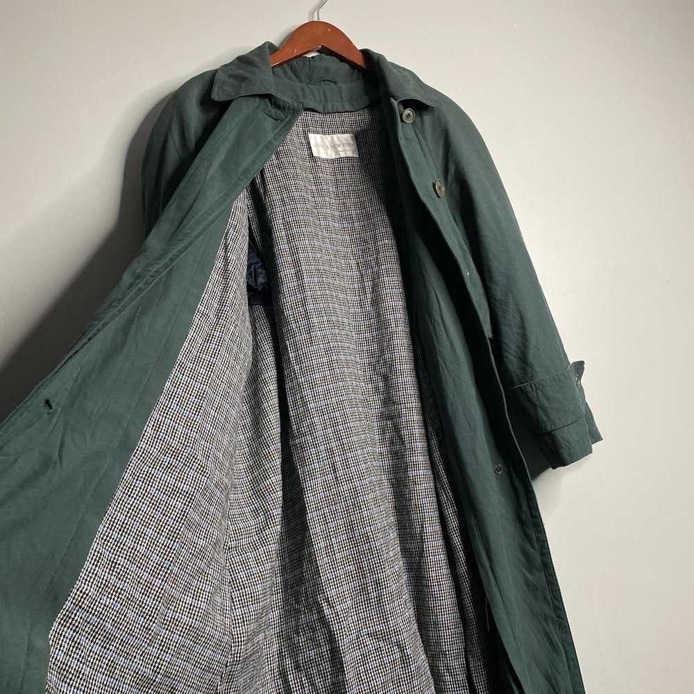 Jones New York 90s Vintage Dark Green Trench Coat - image 6