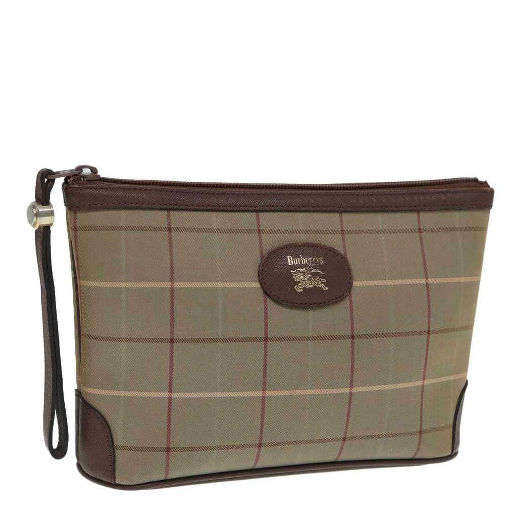 Burberry Nova Check Beige Canvas Clutch Bag (Pre-… - image 12