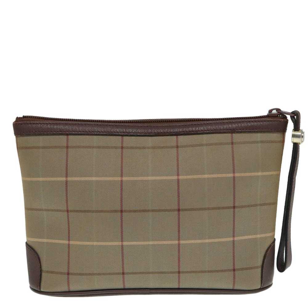 Burberry Nova Check Beige Canvas Clutch Bag (Pre-… - image 2