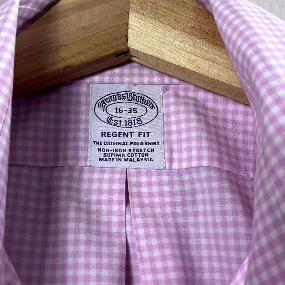 Brooks Brothers Men's Pink Plaid Brooks Brothers … - image 2