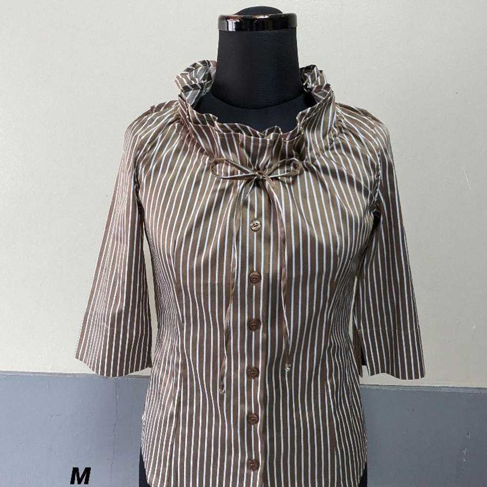 NARACAMICIE blouse, short sleeves, size M, brown,… - image 1