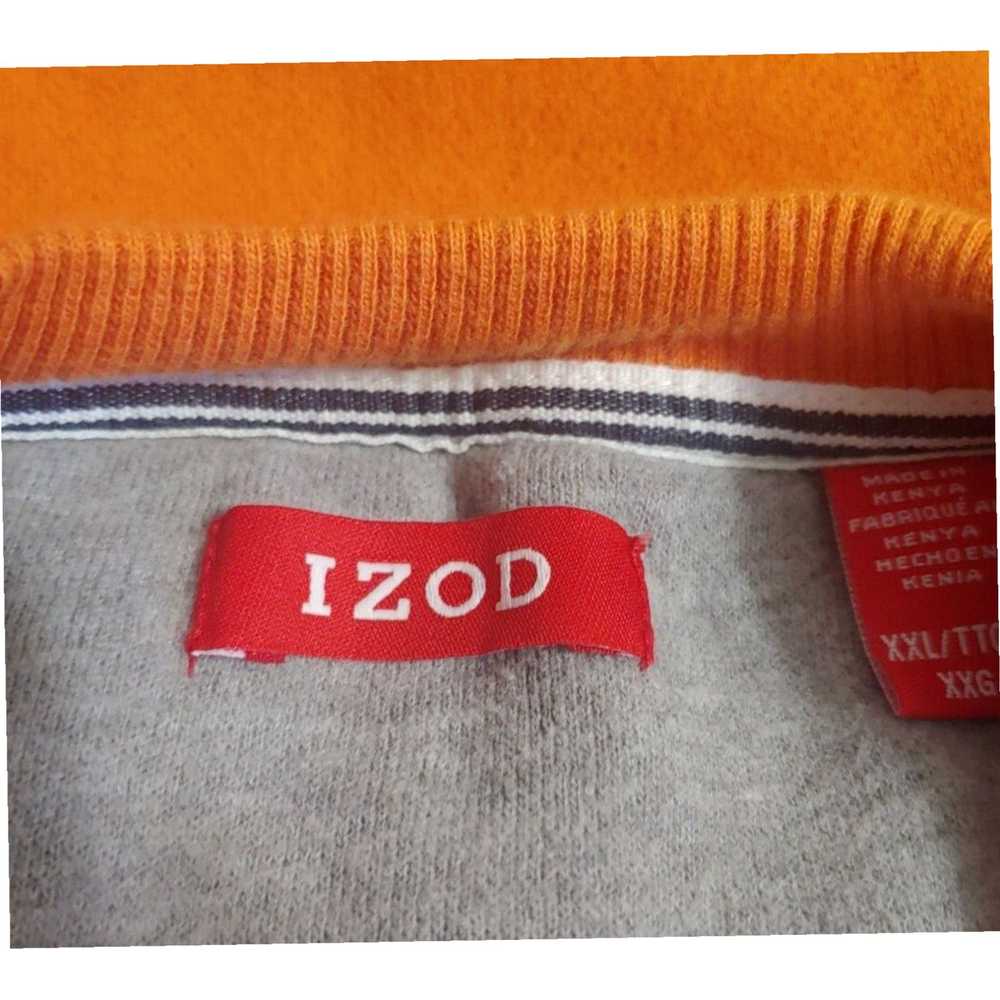 Izod Mens XXL TTG Orange Long Sleeve Pullover Swe… - image 4