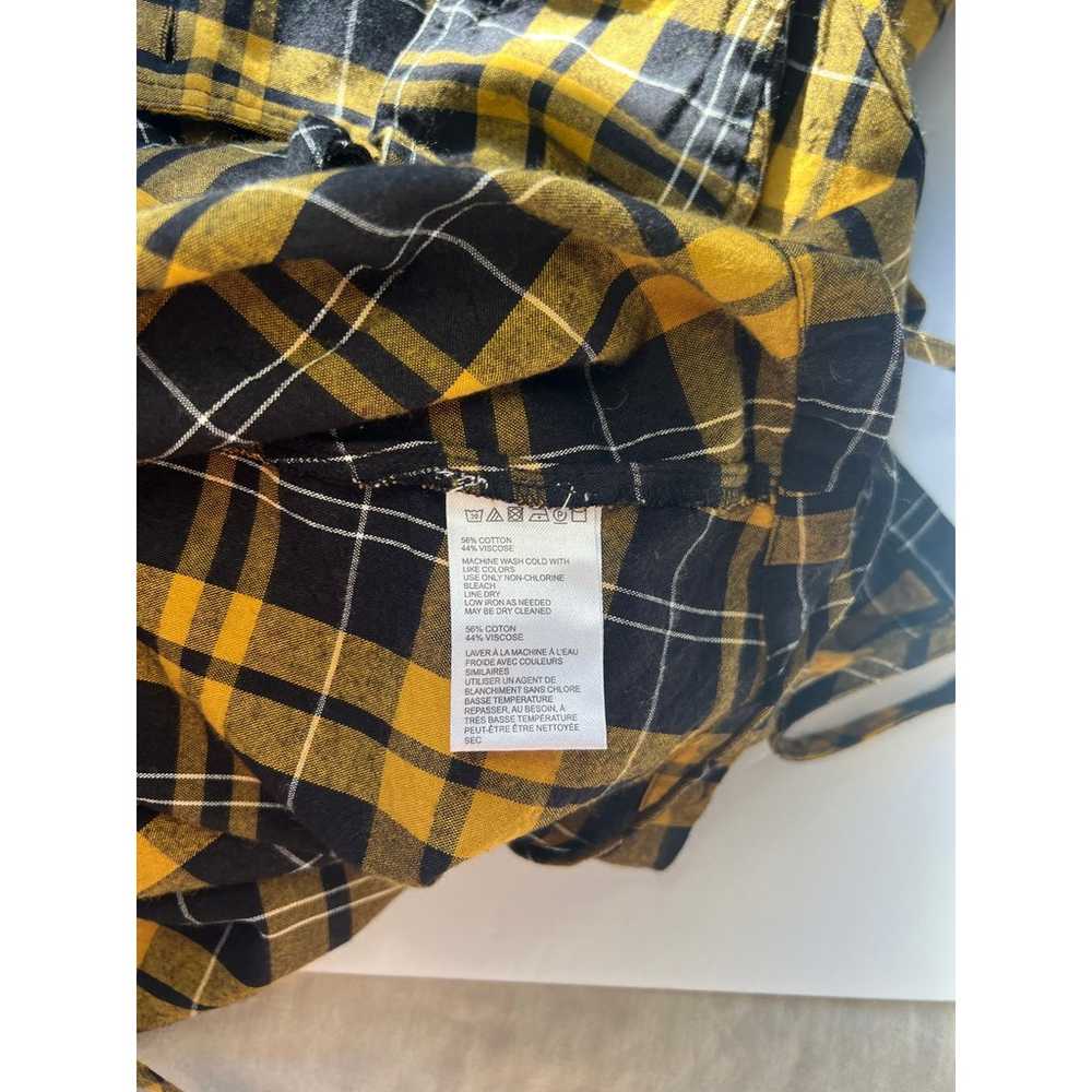 Urban Outfitters Black and Yellow Plaid Halter Bu… - image 7