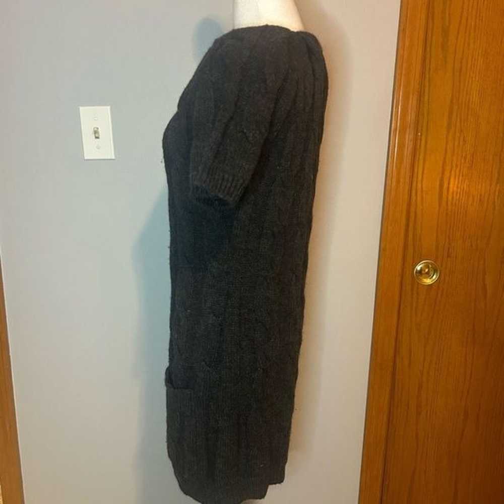 VINCE alpaca wool blend gray sculpted sweater dre… - image 4