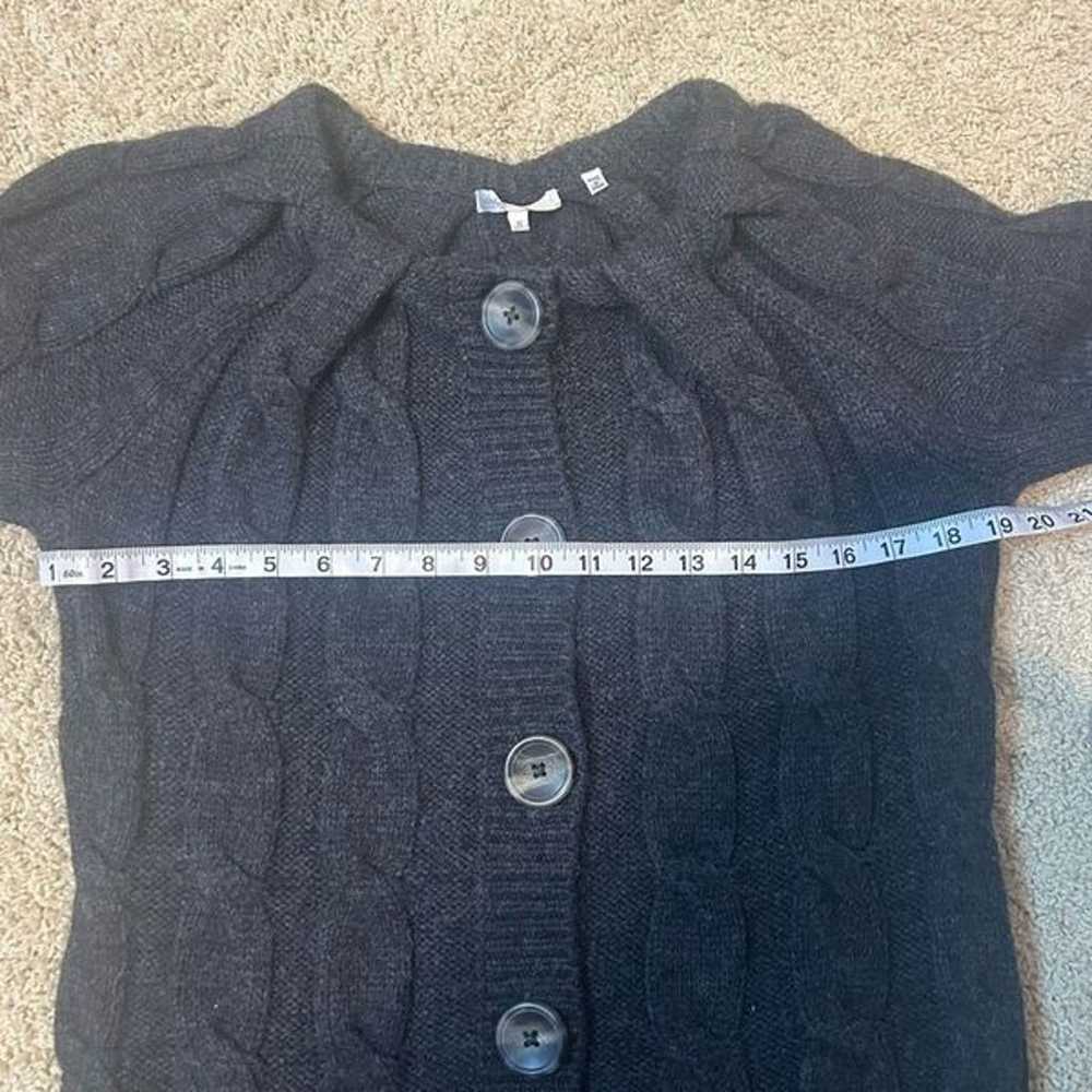 VINCE alpaca wool blend gray sculpted sweater dre… - image 7