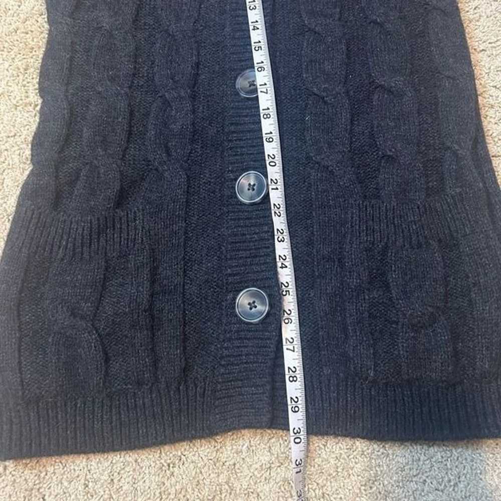 VINCE alpaca wool blend gray sculpted sweater dre… - image 8