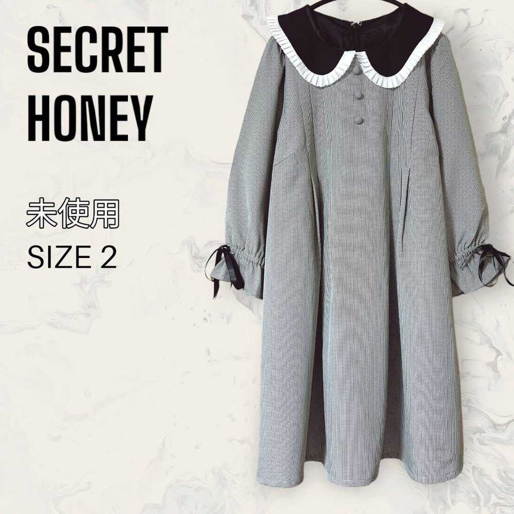 【Unused】SECRET HONEY Gingham Check A-line Dress - image 1