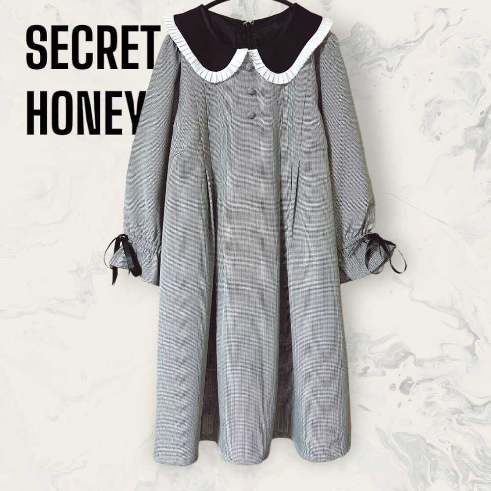 【Unused】SECRET HONEY Gingham Check A-line Dress - image 2