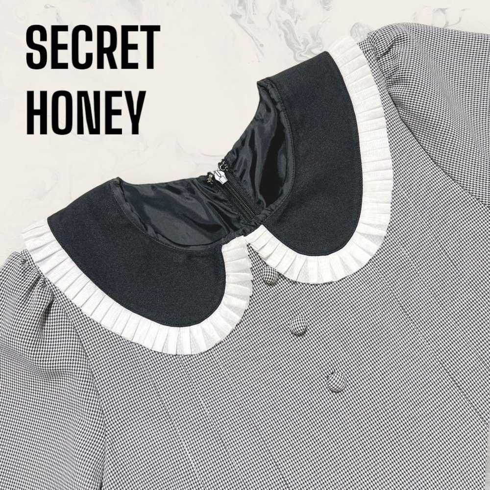 【Unused】SECRET HONEY Gingham Check A-line Dress - image 4