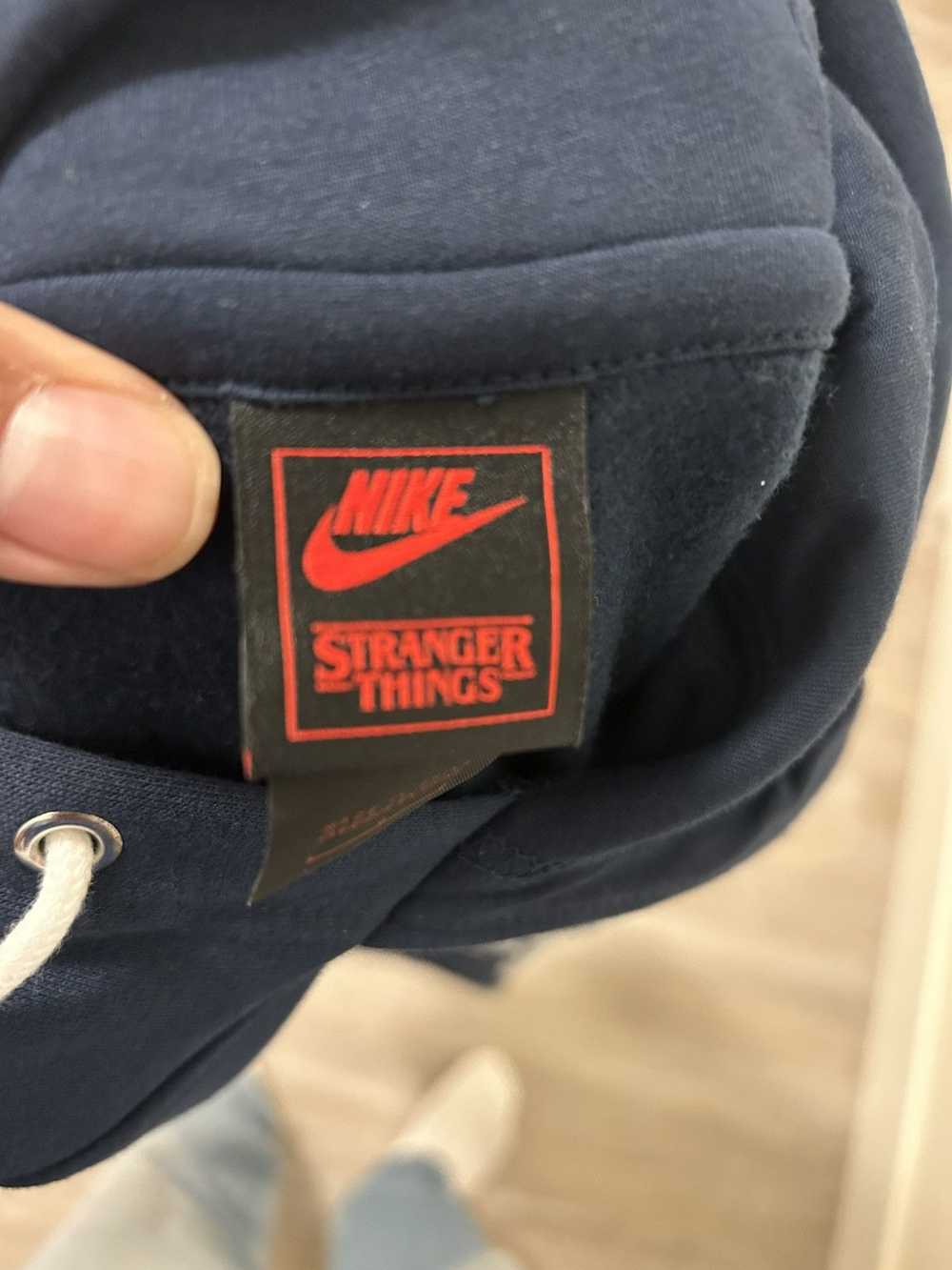 Nike Navy blue Stranger Things x Nike Hoodie - image 3