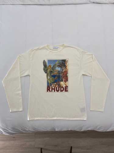 Rhude Rhude With Gods Help Angel Longsleeve Logo T