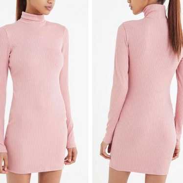 Urban Outfitters Turtleneck Dusty Rose Mini Dress