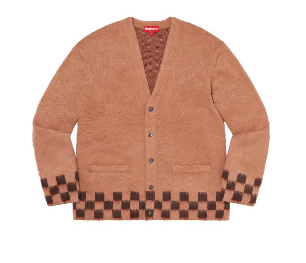 Supreme Brushed Checkerboard Cardigan - image 1