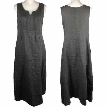 Malvin Hamburg Germany Gray Linen Dress - image 1