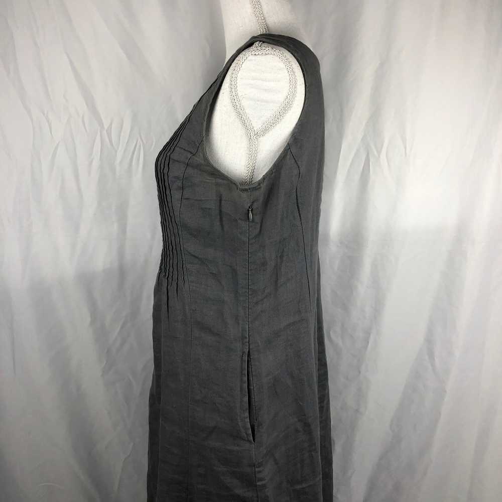 Malvin Hamburg Germany Gray Linen Dress - image 4