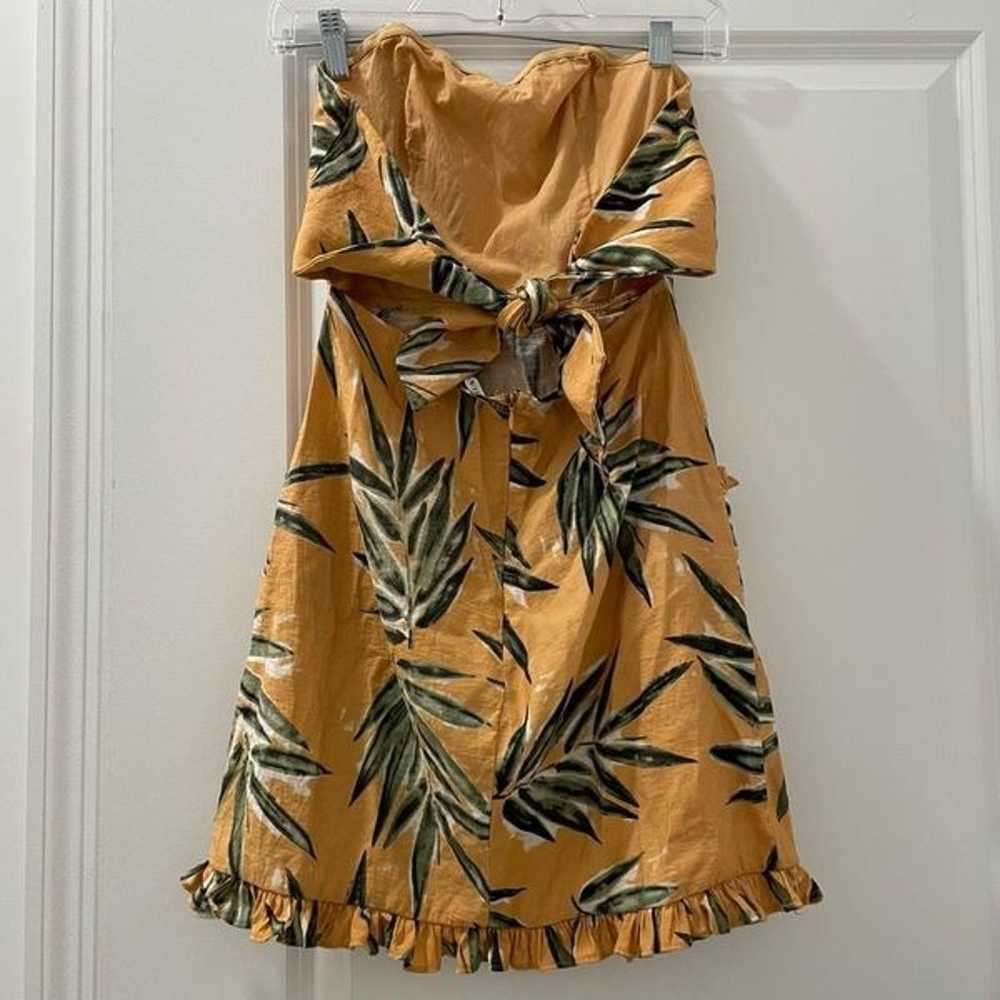 Saints + Secrets Sunset Palm Leaf Dress Size Small - image 6