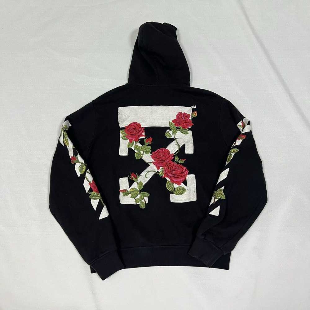 Off-White OFF-WHITE ROSE EMBROIDERY ZIP-UP HOODIE - image 4