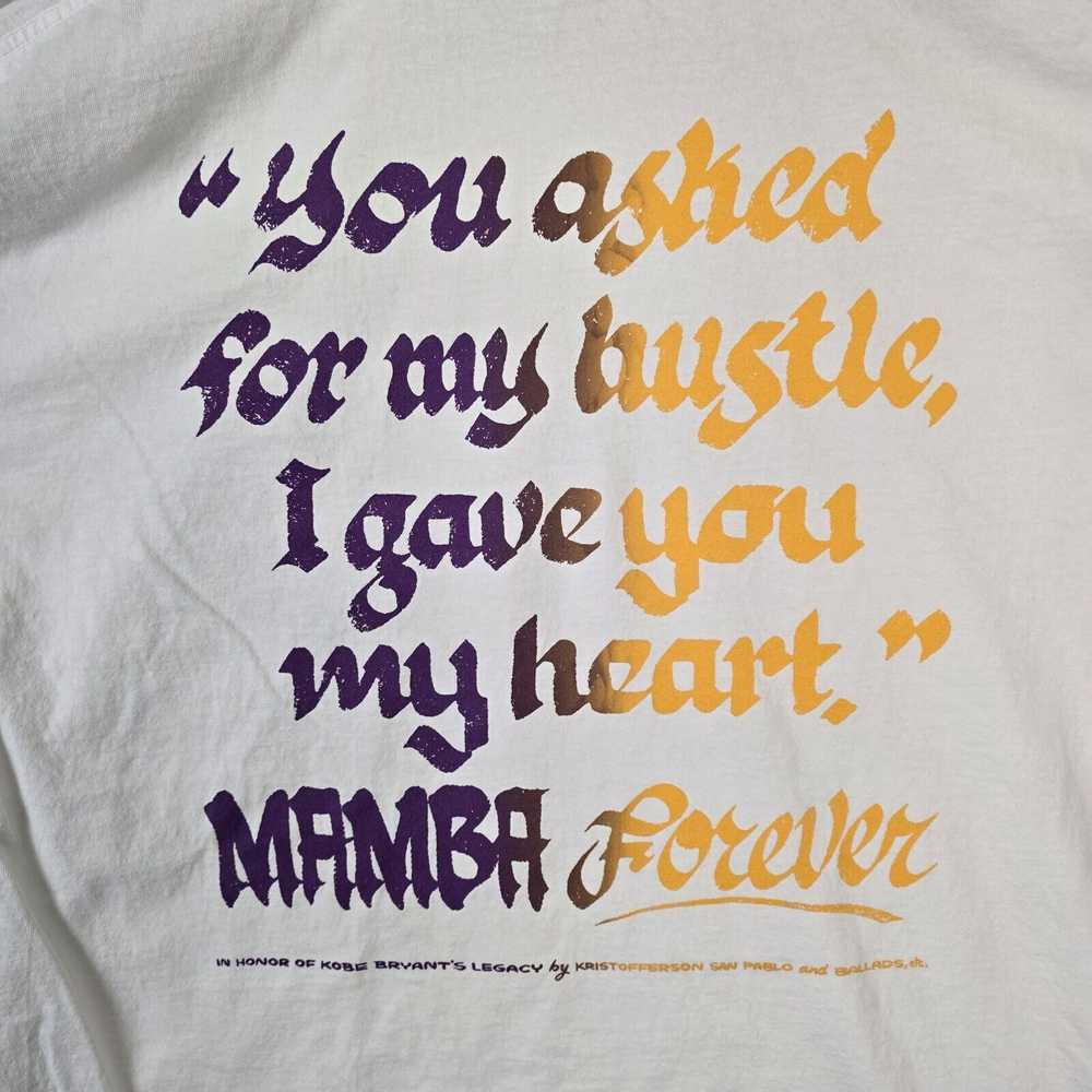 NBA Kobe Bryant Black Mamba Forever Shirt Size XL… - image 6