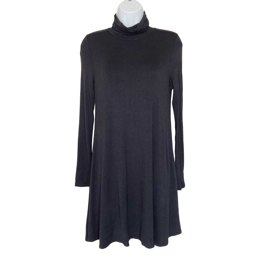 Lulus Black Sway Girl Sway Swing Turtleneck Mini … - image 2