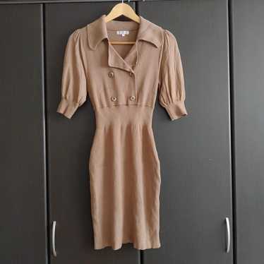 Rienda's double-button tight knit one-piece dress… - image 1