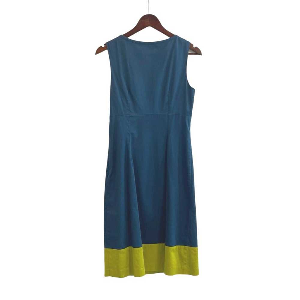 Boden Size 6 Shift Dress Teal & Green Beaded Embr… - image 3