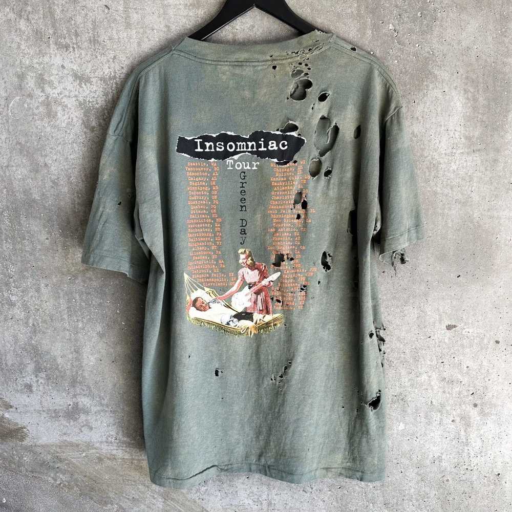 Band Tees × Vintage 90’s THRASHED Green Day “INSO… - image 8