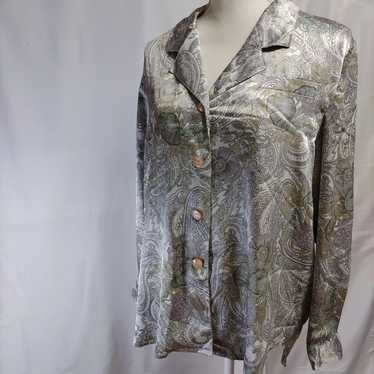 Paisley Flower Pattern Shirt Blouse Floral Pattern