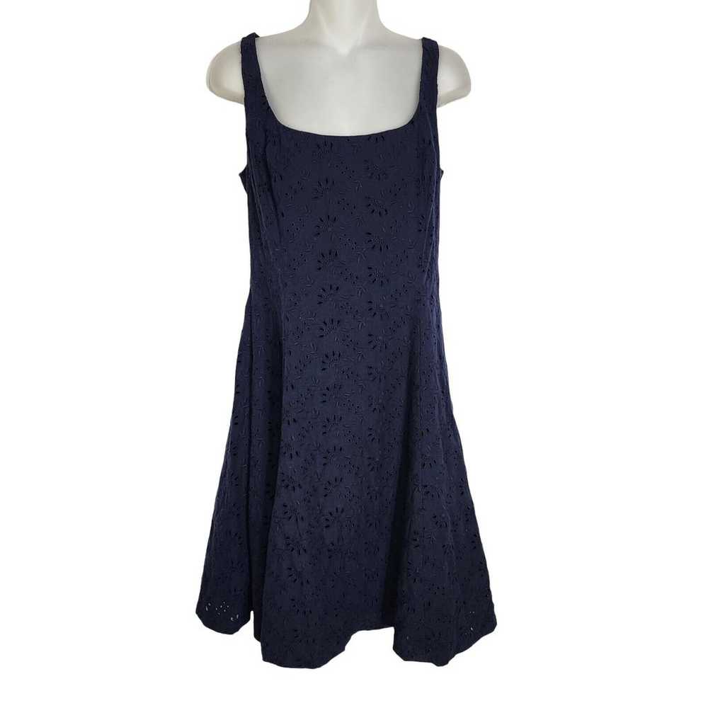 Lauren Ralph Lauren Womens Dress Size 8 Blue Fit … - image 1