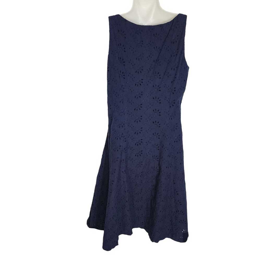 Lauren Ralph Lauren Womens Dress Size 8 Blue Fit … - image 2