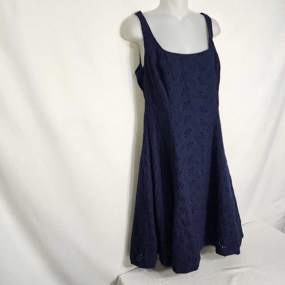 Lauren Ralph Lauren Womens Dress Size 8 Blue Fit … - image 4