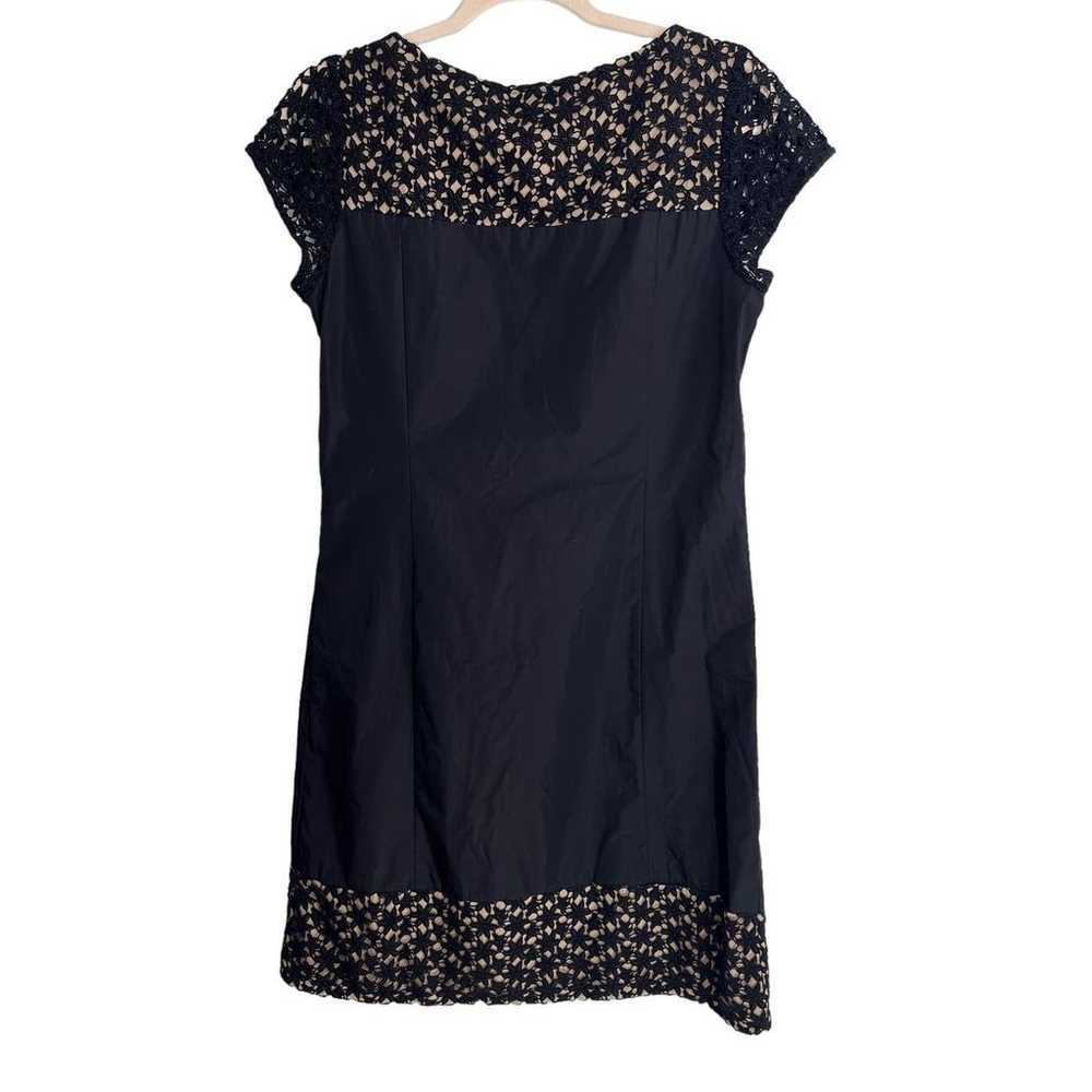 MaxMara Weekend Black Crochet Floral Shift Dress … - image 4