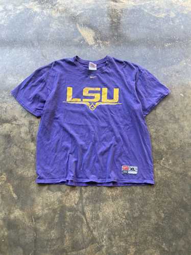 Ncaa × Nike × Vintage Crazy Vintage Y2K Faded LSU 