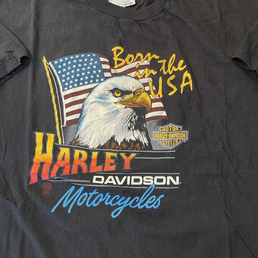 Vintage VTG HARLEY DAVIDSON MOTORCYCLE T SHIRT BO… - image 4