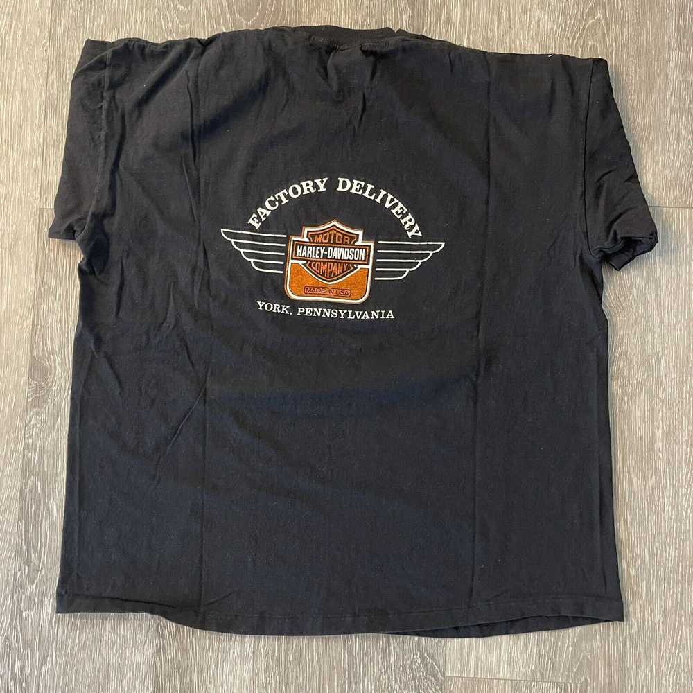 Vintage VTG HARLEY DAVIDSON MOTORCYCLE T SHIRT BO… - image 9