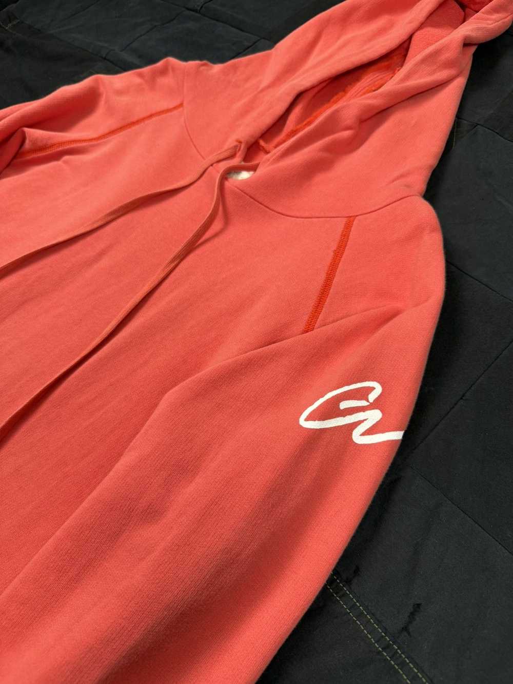 Greg Lauren Red Fleece Hoodie - image 2