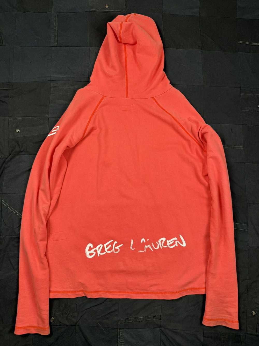 Greg Lauren Red Fleece Hoodie - image 3