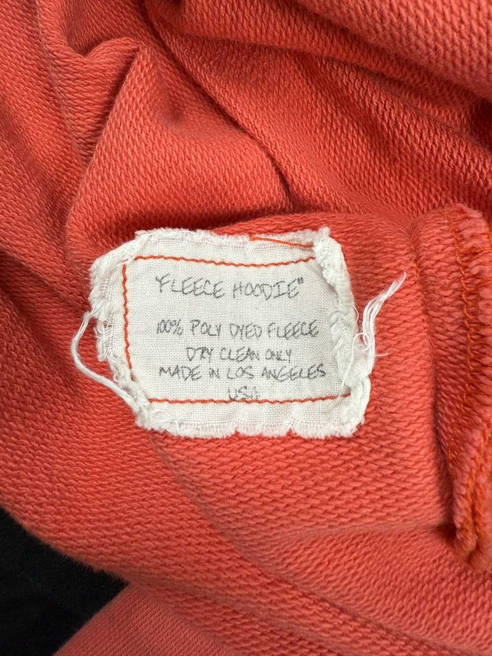 Greg Lauren Red Fleece Hoodie - image 5