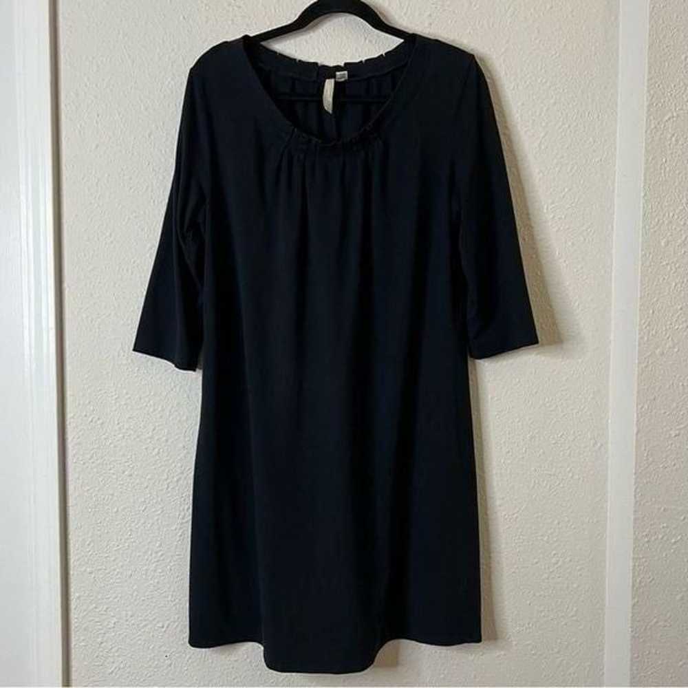 Pure Jill J.Jill 3/4 Sleeve Sheath Mini Black Dre… - image 3