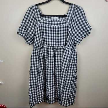 Madewell Black/White Gingham Dress