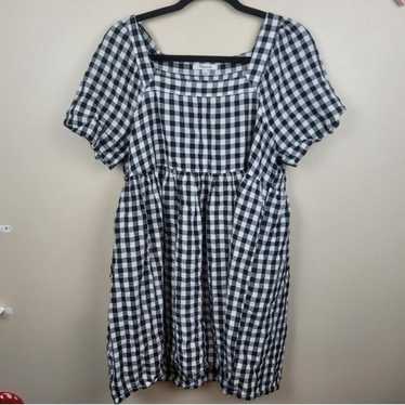 * Madewell Black/White Gingham Dress