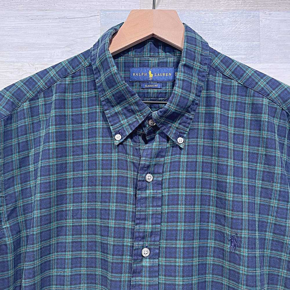 Ralph Lauren Ralph Lauren Flannel Plaid Shirt Blu… - image 2