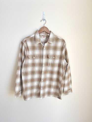 Levi's Levis Brown Plaid Flannel Shirt