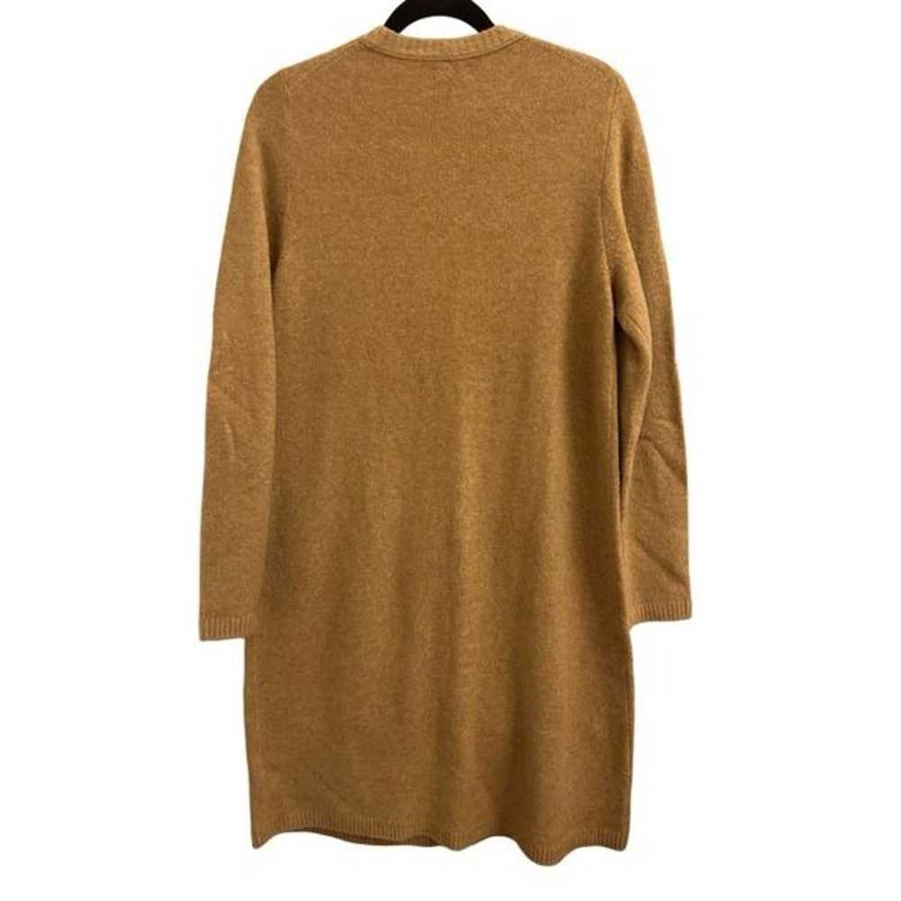 J. Crew sweater dress L camel color wool blend - image 2