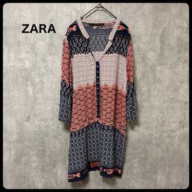 ZARA Knee-Length Dress All-Over Print Dress - image 1