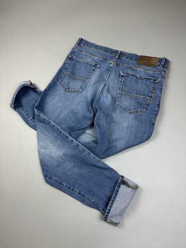 Trussardi Trussardi Tapered Washed Blue Jeans