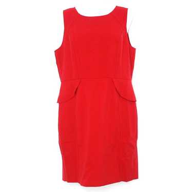 LOFT Red Sleeveless Sheath Dress Size 18 - image 1