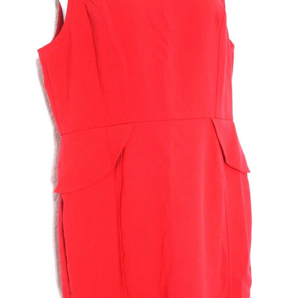 LOFT Red Sleeveless Sheath Dress Size 18 - image 2