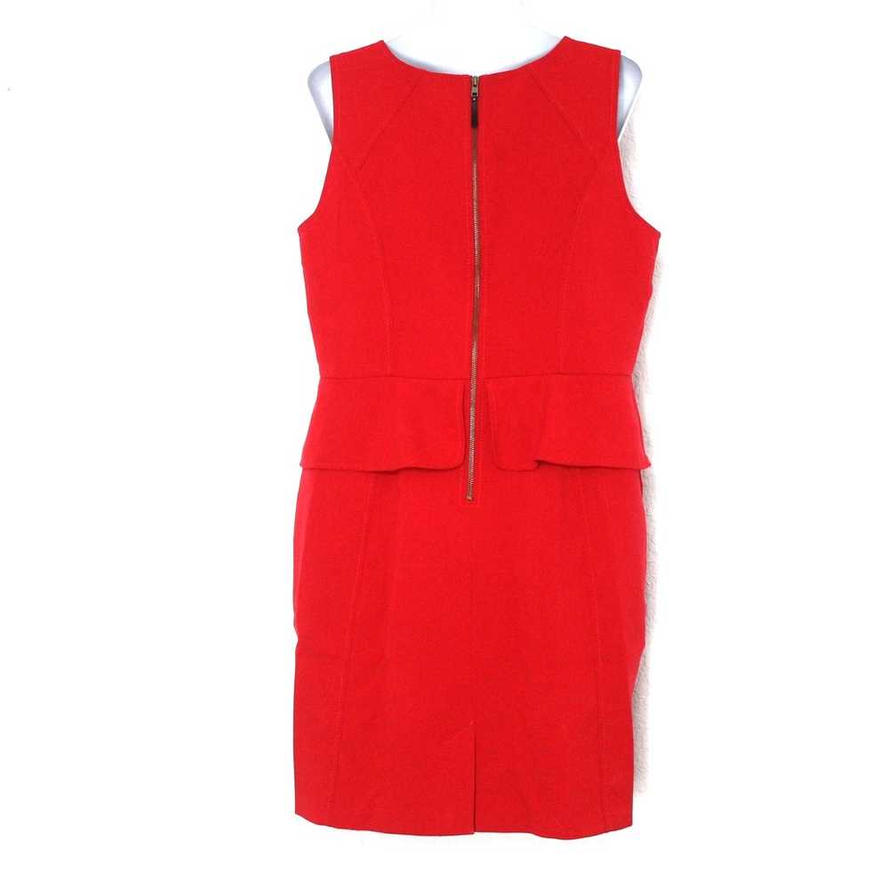 LOFT Red Sleeveless Sheath Dress Size 18 - image 3